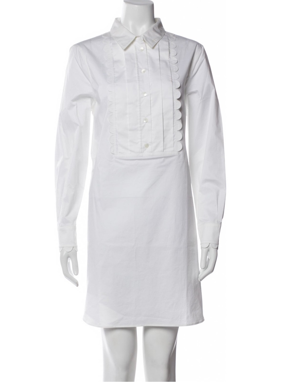 Burberry White Button-Front Shirt with Gold Tag - Picture 2 of 16